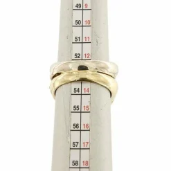 Bague double corail et diamant