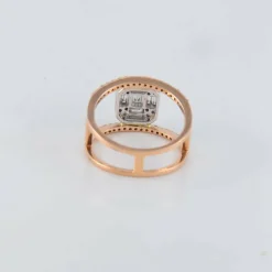 Bague Double corps Diamants baguettes