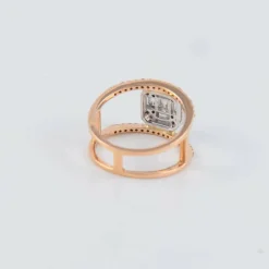 Bague Double corps Diamants baguettes