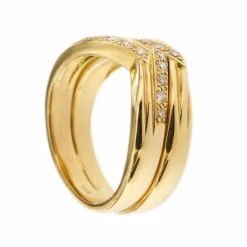 Bague double diamants