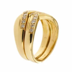 Bague double diamants