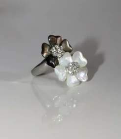 Bague Double Fleur