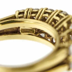 Bague double ligne diamants