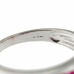 Bague double rivière avec rubis et diamants