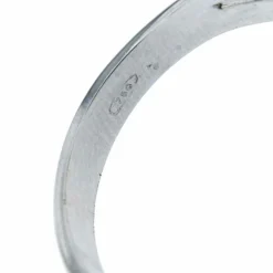 Bague double vague diamant 0,08 ct
