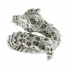Bague dragon avec émeraudes et diamants