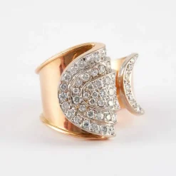 Bague Drapée Diamants