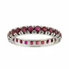 Bague d'éternité avec rubis