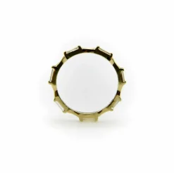 Bague d'éternité en diamant baguette en or