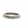Bague d'éternité en platine et diamants