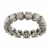 Bague d'éternité souple en or blanc avec diamants de 2,03 ct