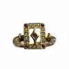 Bague du début des années 1900 avec rubellites et micro perles