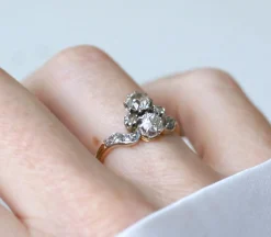 Bague Duchesse Belle Epoque Diamants or jaune et platine