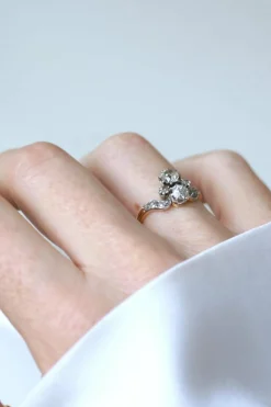 Bague Duchesse Belle Epoque Diamants or jaune et platine