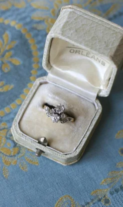 Bague Duchesse Belle Epoque Diamants or jaune et platine
