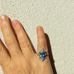Bague Duchesse Saphir de Ceylan Diamants