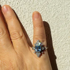 Bague Duchesse Saphir de Ceylan Diamants