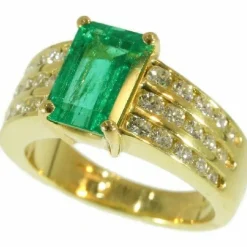 Bague Emeraude & Diamant