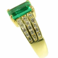 Bague Emeraude & Diamant