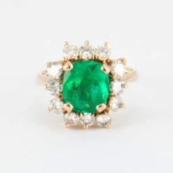 Bague Emeraude de Colombie Diamants