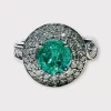 Bague Emeraude diamants