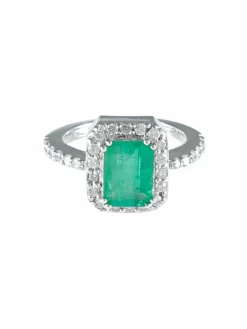 Bague Emeraude Diamants