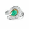 Bague Emeraude Diamants
