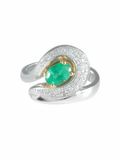 Bague Emeraude Diamants