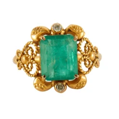 Bague Emeraude Diamants