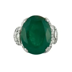 Bague Emeraude Diamants