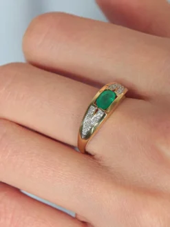 Bague Emeraude Diamants