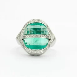 Bague Emeraude Diamants