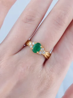 Bague Emeraude Diamants
