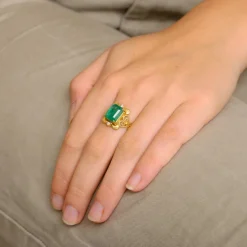 Bague Emeraude Diamants