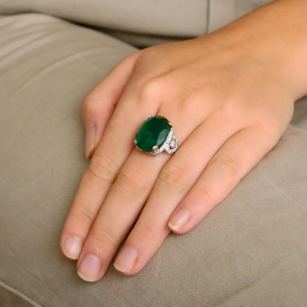 Bague Emeraude Diamants