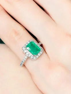 Bague Emeraude Diamants