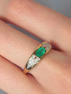 Bague Emeraude Diamants