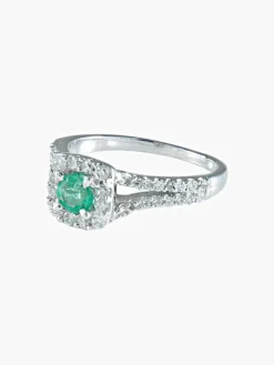 Bague Emeraude Diamants