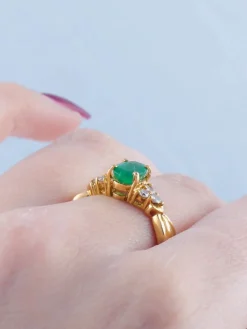 Bague Emeraude Diamants