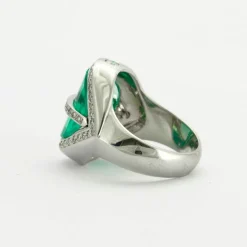 Bague Emeraude Diamants