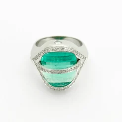 Bague Emeraude Diamants