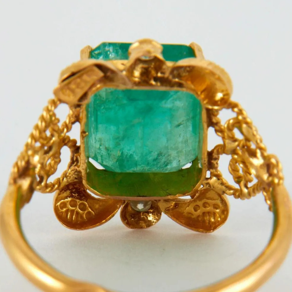 Bague Emeraude Diamants