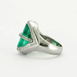 Bague Emeraude Diamants