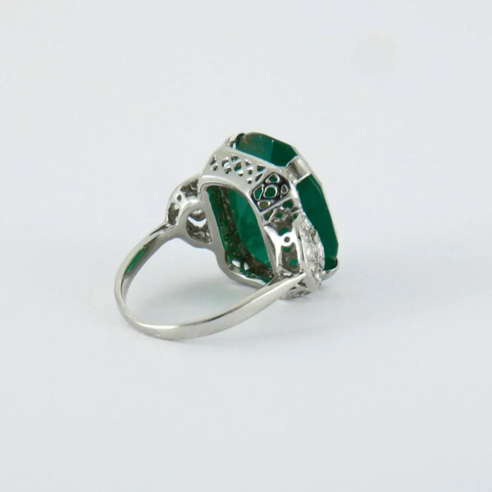 Bague Emeraude Diamants