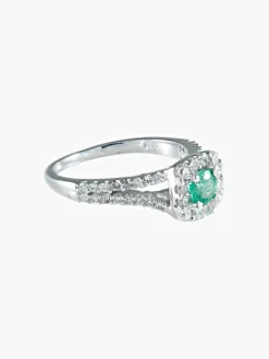 Bague Emeraude Diamants