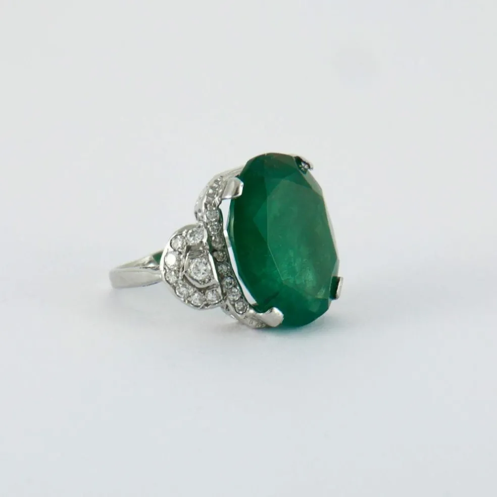 Bague Emeraude Diamants