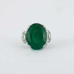 Bague Emeraude Diamants