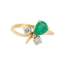 Bague Emeraude et Diamants