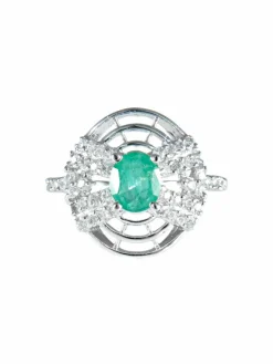 Bague Emeraude et Diamants