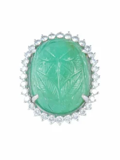 Bague Emeraude et diamants